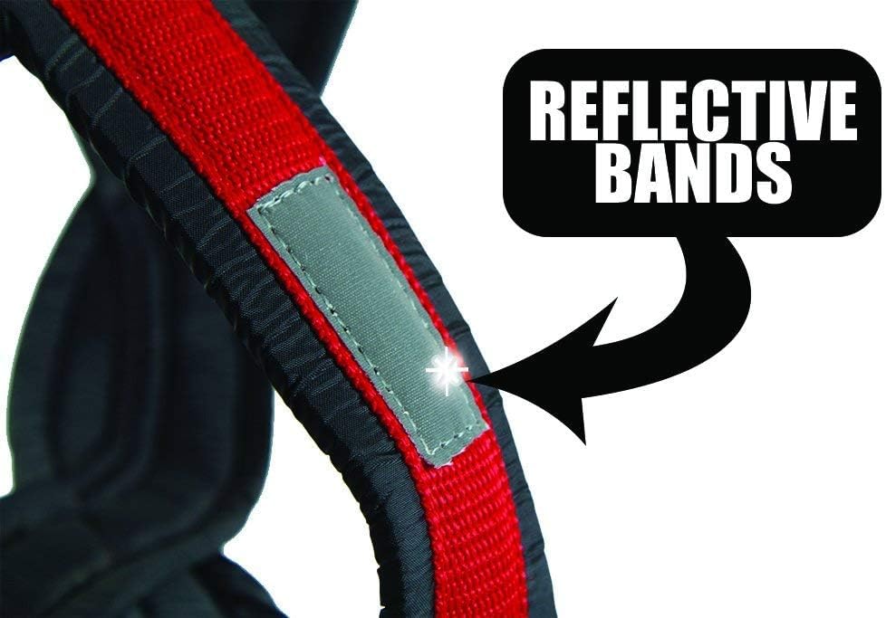 Neewa Pro Sled Dog Harness (Orange, Large (Neck 18 Chest 32 Back 21))