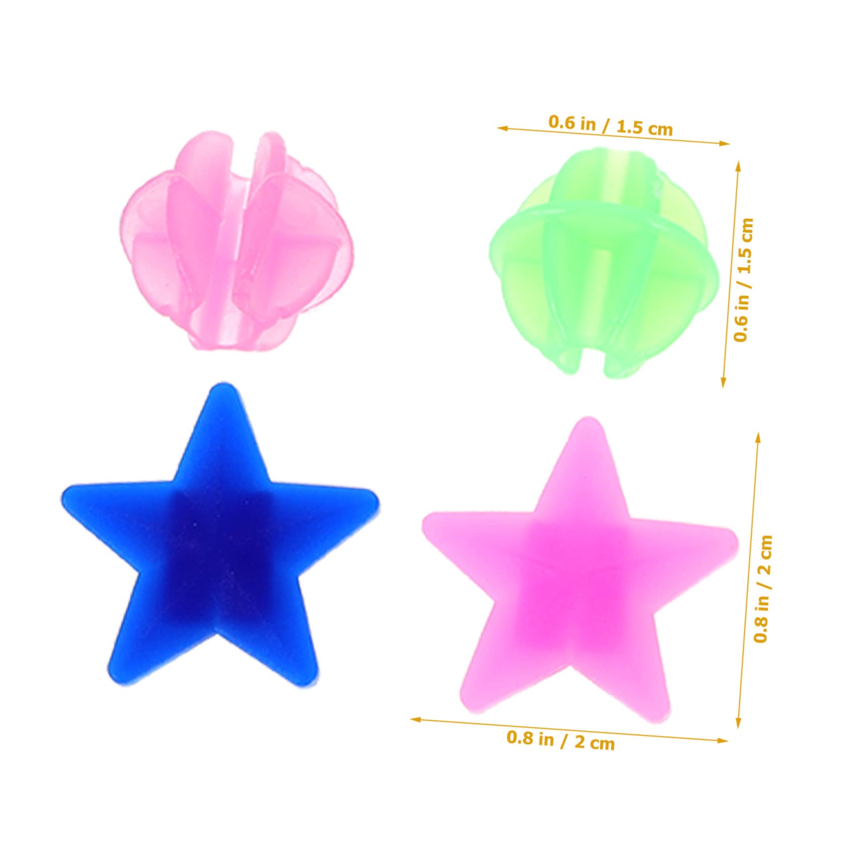 Mipcase 216pcs Wheel Beads Decorative Clips for Multi-Shape Assortment Smooth Edges Fits Standard for Boys and Girls