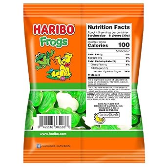 Haribo Gummy Frogs, 5 Oz
