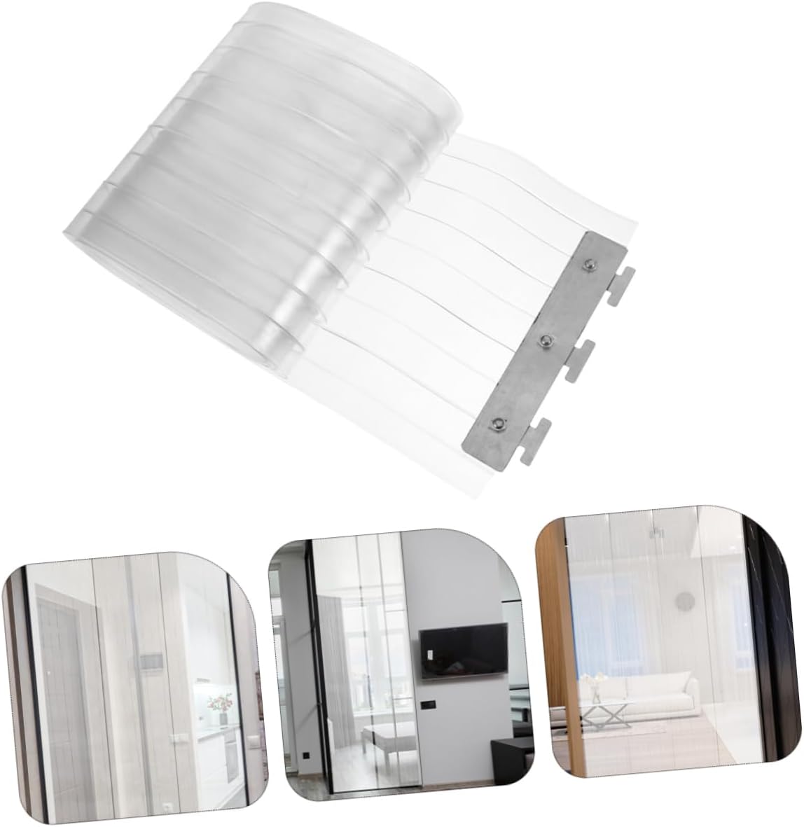 OUNONA Replacement Strip Curtain for Doors Plastic Door Curtain Divider Easy to Install Clean for Supermarkets Commercial Use Energy Efficient Temperature Control