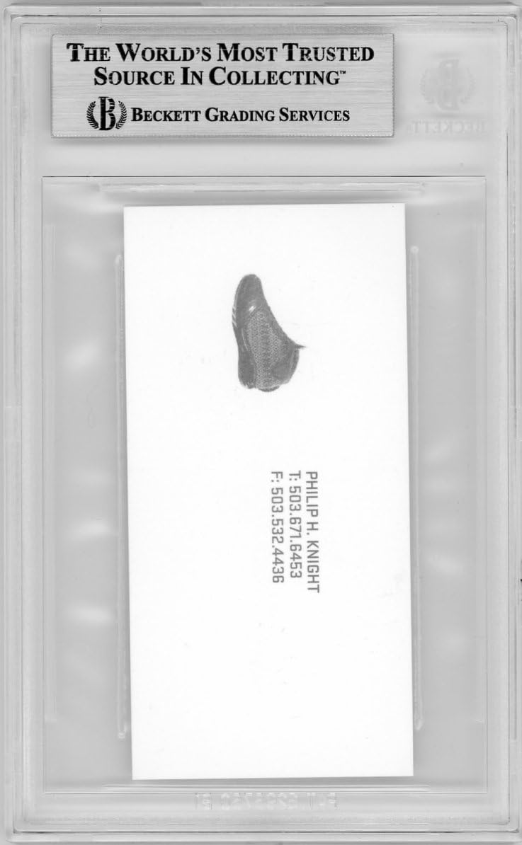 Amazon.co.jp: ナイキ 創始者 フィル・ナイト 直筆 サイン 入り 名刺