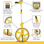 Zozen Measuring Wheel Digital Display, 3-Sections Foldable, Imperial/Metric Measure Wheel with Backlit Display | Up to 99,999Ft/ 99,999M | Kickstand to Keep Stand |Portable, Include Cloth Backpack.