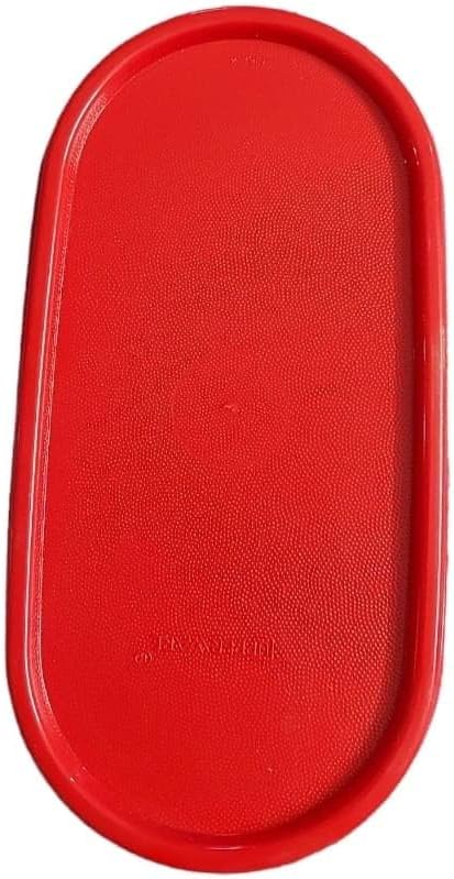 TupperwareOval Storage Container Lid, Clear, 2 Piece Set, Dry Food Storage Box Cap Seal
