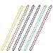 Yaomiao 6 Pièces Collier de Perles en Plastique des Années 80 Colliers en Néon Colorés pour Fêtes Collier de Perles en Néon Collier des Années 80 Femmes Collier de Perles Lumineuses pour Costumes