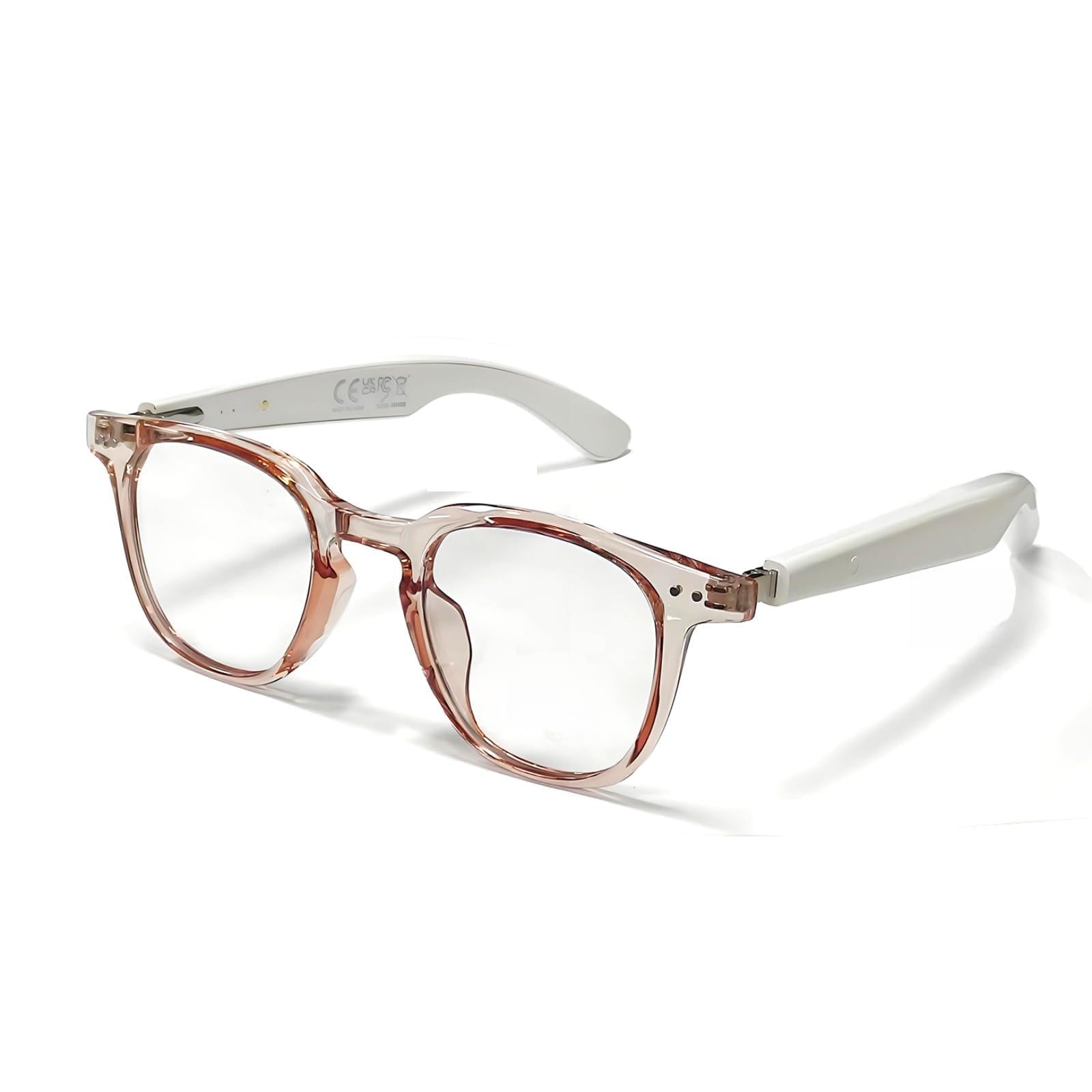 Smart Bluetooth Glasses Sunglasses with UV and Blue Light Protection AI Real-time Translation with 140 Languages Touch Control