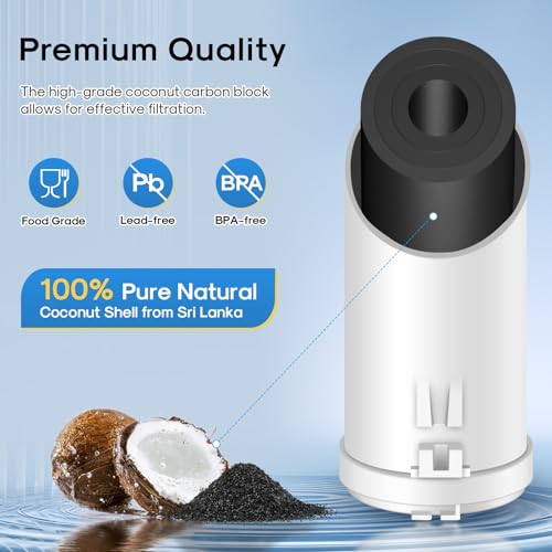 Image of EXCELPURE EDR3RXD1 Compatible with Everydrop Filter 3, 4396841, 4396710, Kenmore 46-9083, 46-9030, 9030, 9083, KAD3RXD1, WHR3RXD1 Refrigerator Water Filter, 3PACK