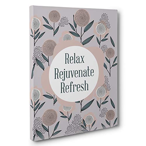 Relax Rejuvenate Refresh Canvas Wall Art Handmade Products