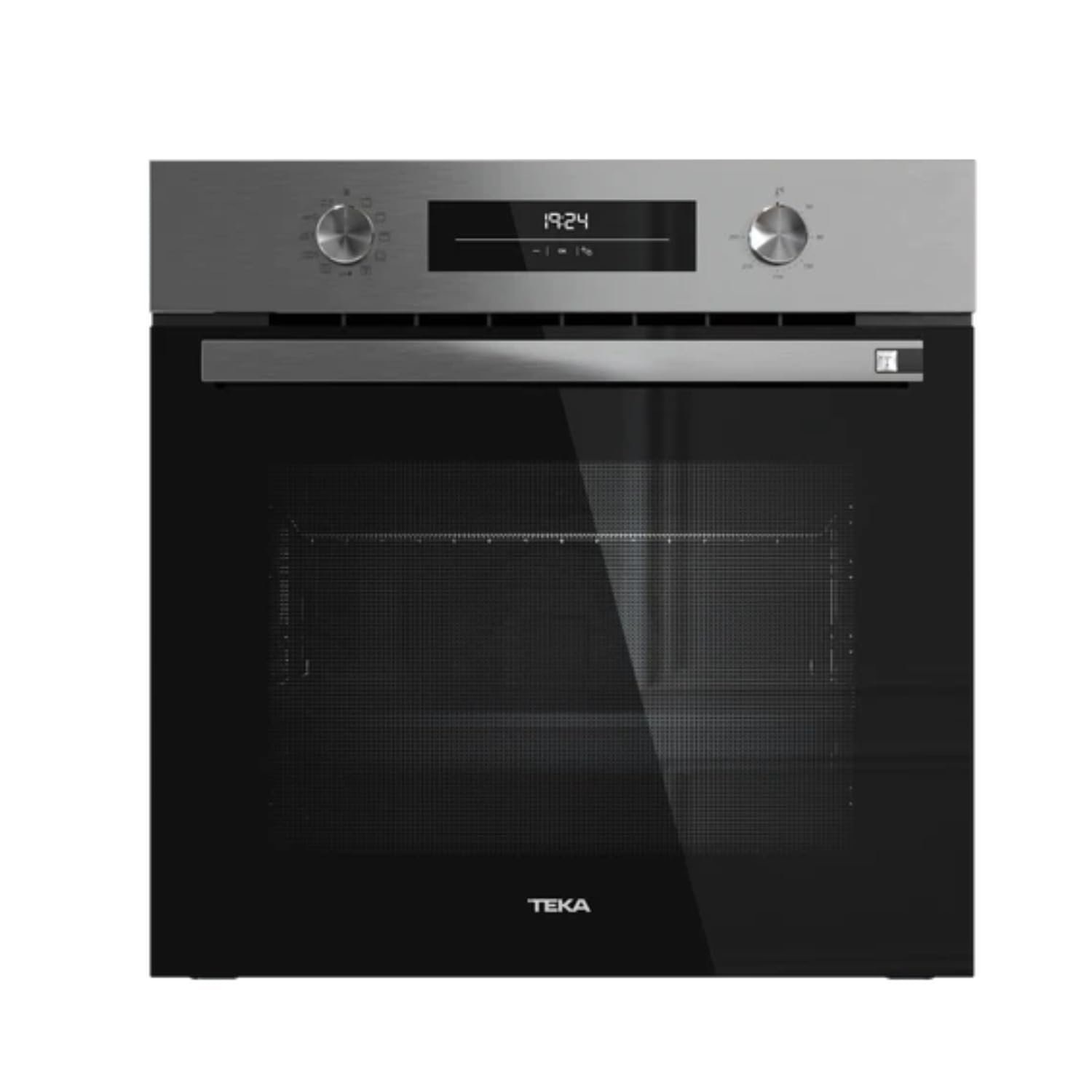 TEKA Horno Multifunción DualClean, 8 Funciones de Cocción, Sistema de Autolimpieza Pirolítica e HydroClean, Funciones Chef, Acero Inoxidable, Clase A+, Modelo NEO HSB 6250 P