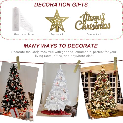 BESTHLS-10ft-White-Christmas-Tree-Premium-Artifical-Pine-Christmas-Tree-with-Soild-Metal-Stand-and-Decorations-Fit-for-Indoor-Outdoor2150-Tips-10-feet-White BESTHLS 10ft White Christmas Tree Premium Artifical Pine Christmas Tree with Soild Metal Stand and Decorations Fit for Indoor Outdoor2150 Tips 10 feet White