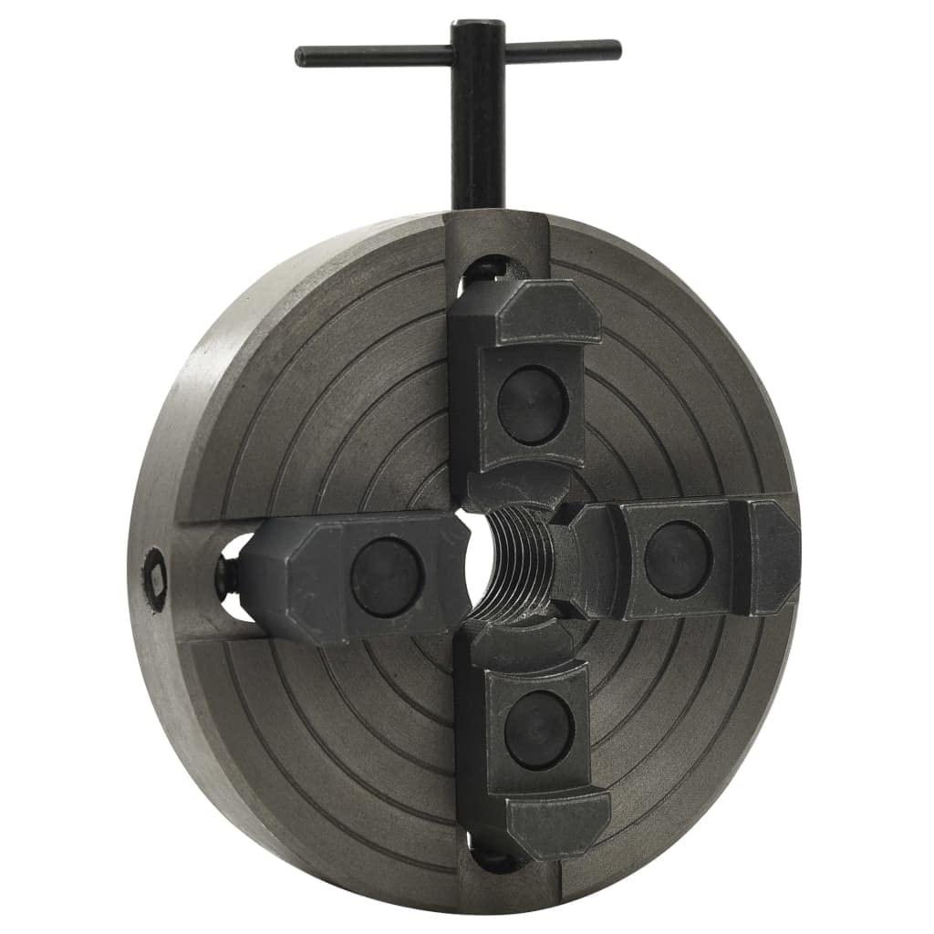 Mandril de 4 mordazas de acero con alojamiento M33 de 100 mm de diámetro, herramienta de sujeción para máquina torneadora, negro, versátil, sujeción, madera, metal, taller