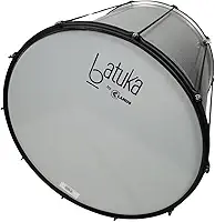 Surdo 45X16 Alumisteel Aro Chapa Preto Pele Leitosa 08 Afin - Batuka - Luen