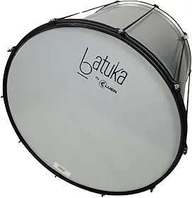 Surdo 45X16 Alumisteel Aro Chapa Preto Pele Leitosa 08 Afin - Batuka - Luen