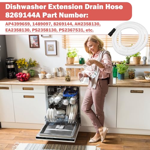 Image of 8269144A Dishwasher Drain Hose Extension Compatible with Kenmore Whirlpool