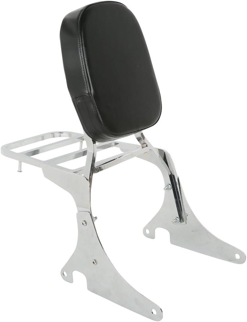 Detachable Backrest Sissy Bar Luggage Rack Fit for Kawasaki Vulcan VN 400 800 1995-2012