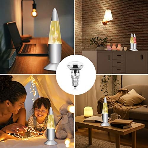 Bonlux 30W E14 R39 Lava Lamp Bulbs Dimmable R39 Spot Reflector Lights SES 240V Small Edison Screw Cap Bulb Warm White 2800K, 4 Pack