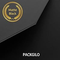 Vista 7 de 3 cajas de regalo extragrandes negras mate con tapa, 19 x 16 x 6 pulgadas, cajas de regalo gigantes magnéticas duras para regalos, ropa, bata