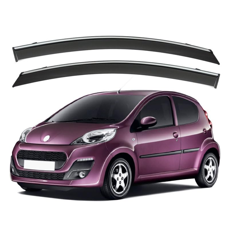 Déflecteurs de vent de voiture Peugeot 107 2005-2013 - Pare-pluie et pare-soleil vitres