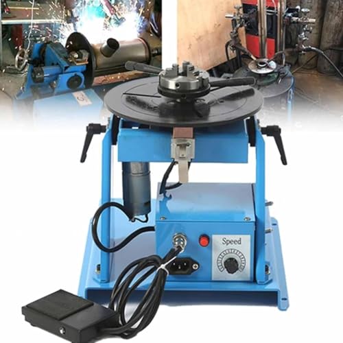 Posizionatore rotativo per saldatura, stabile, con interruttore a pedale, velocità regolabile 2-16 giri/min per saldatura di precisione, capacità 10/5 kg