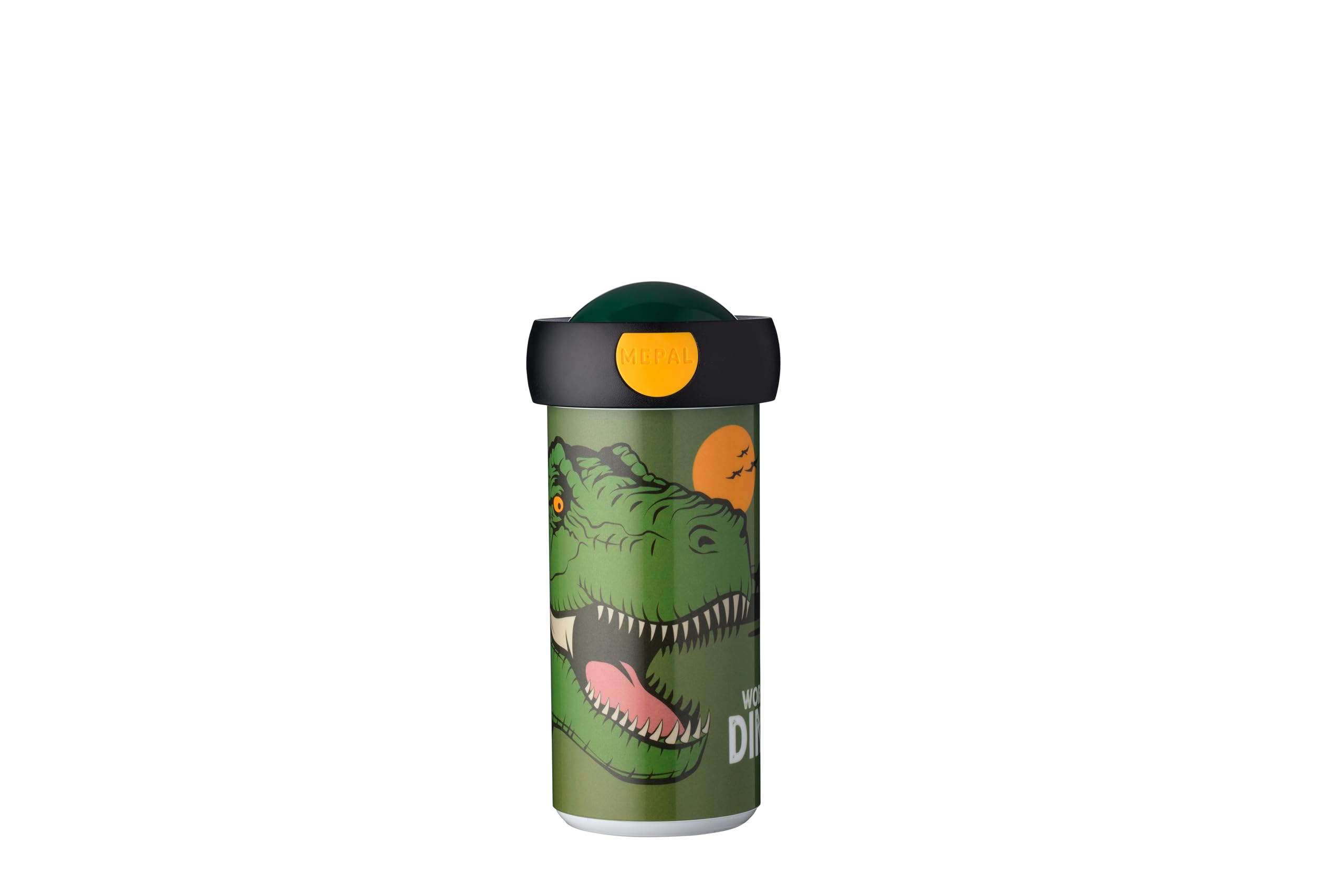 Mepal - School Beaker Campus - Drink Cup - Leak Proof School Cup for Children - Reusable Drink Cup - BPA-Free & Dishwasher Safe - 300 ml - Dino