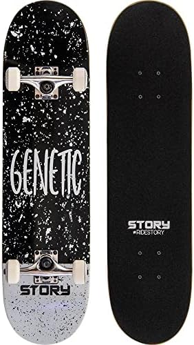 Story Genetic Trick Skateboard (8", Black)