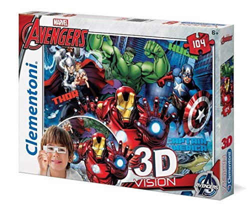 Preisvergleich Produktbild Clementoni 20606.3-3 D Vision Puzzle - Avengers Assemble