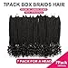 7 Packs 18 Inch Bohemian Goddess Box Braids Crochet Hair for Black Women (18 Inch, 1B#)