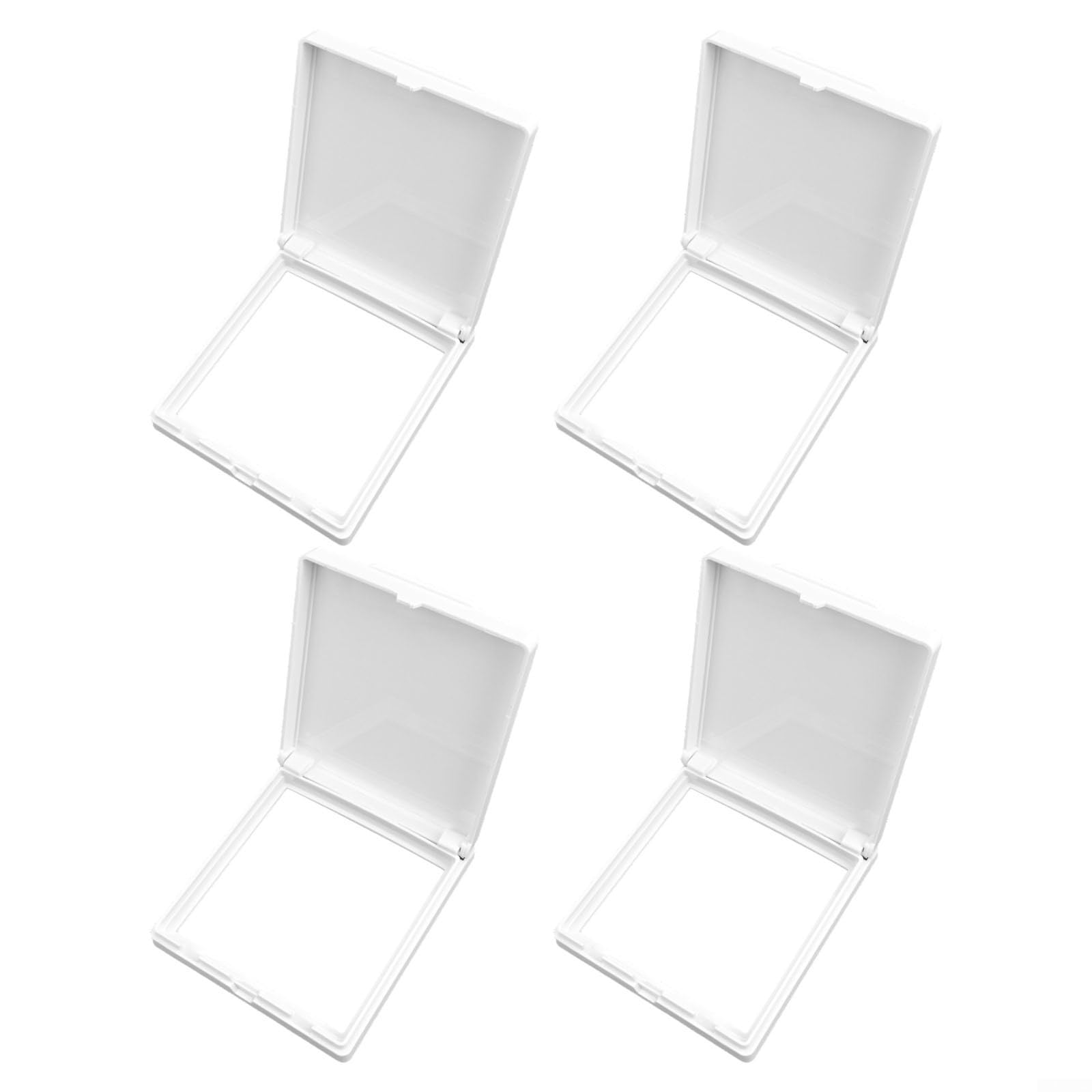 Nexbrill Socket Cover 4-Pack Ultra-Thin Protective Box for 86-Type Light Switches Waterproof Dustproof Guard for Courtyard Farm Bathroom 90x90x10mm(White)