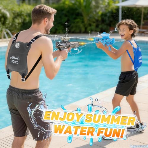 RACPNEL 2 Pack Electric Water Guns, 1800CC Large Capacity for Kids 3-12 by RACPNEL - Image 5