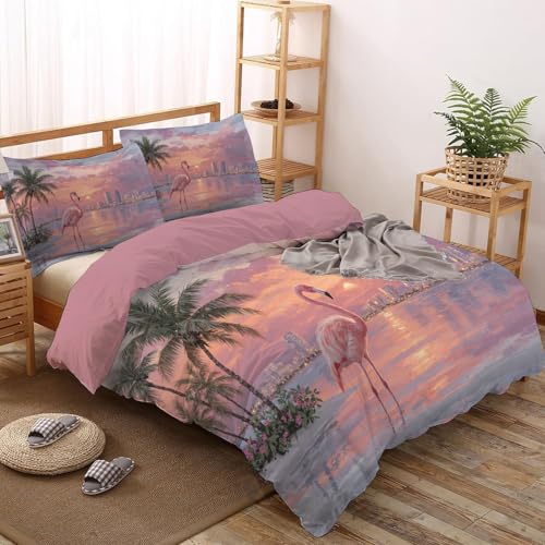 Acuarela Flamencos Funda Nórdica Juego