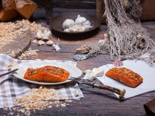 Klaassen Stremellachs Knoblauch, Lachs über Buchenrauch geräuchert, Knoblauch, 250g