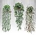 Wkmamo 3 Stück Künstliche Hängepflanzen Eukalyptus Blätter mit Töpfen 56cm Lang Wartungsfreie Künstliche Pflanzen Rebe für Hausgarten Indoor Outdoor Decor Outdoor günstig Kaufen-Wkmamo 3 Stück Künstliche Hängepflanzen Eukalyptus Blätter mit Töpfen 56cm Lang Wartungsfreie Künstliche Pflanzen Rebe für Hausgarten Indoor Outdoor Decor