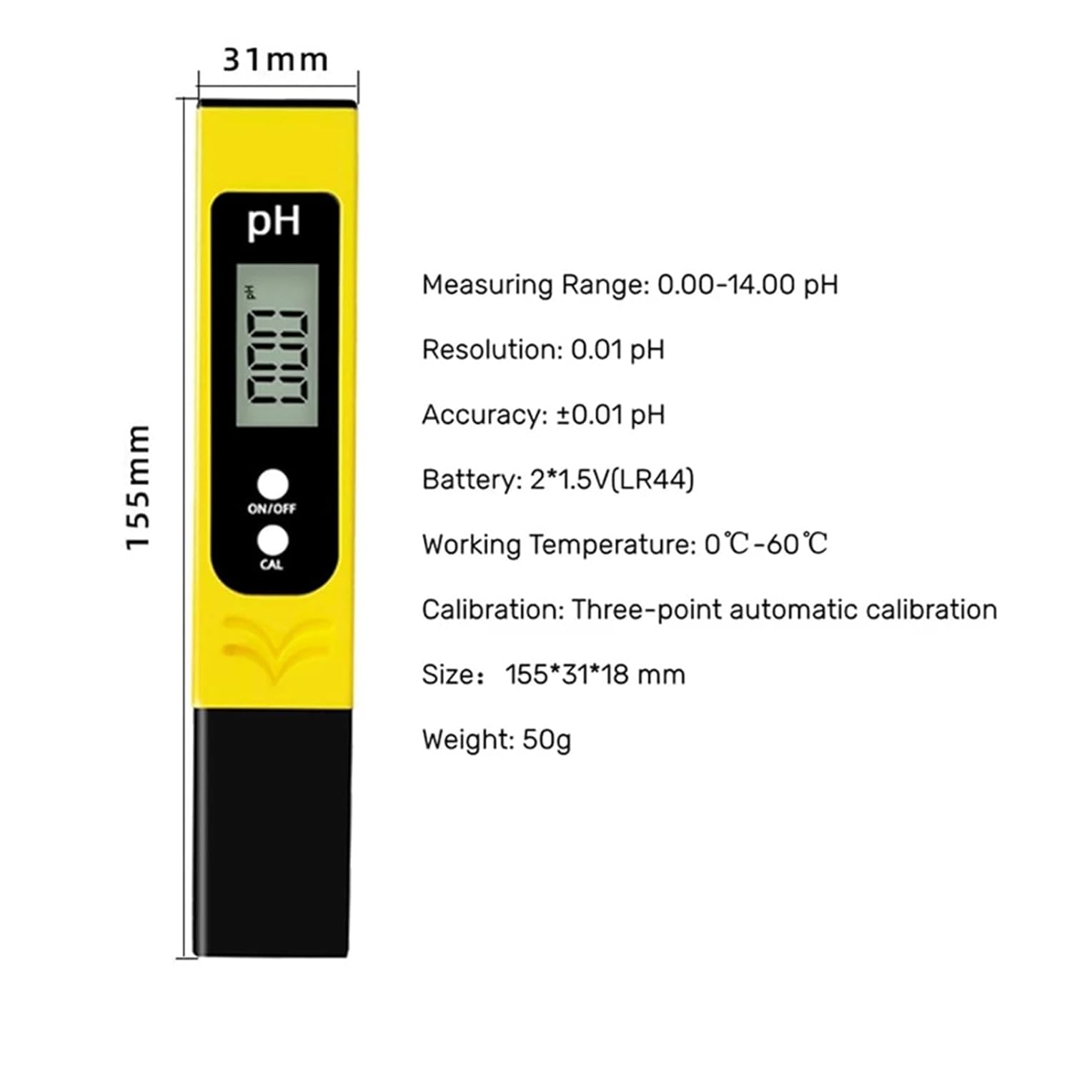 TDS Meter, Digital pH Meter Water Quality Tester Pen Type pH Tester 0-14.00 for Drinking Water, Aquarium, Swimming Pool,Digital Water Tester