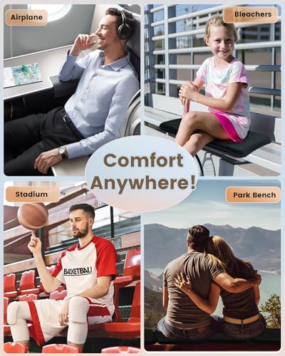Rariro Travel Gel Seat Cushion For Airplane Seats, Foldable Waterproof Portable Seat Pads For Stadium Seat thumb #5