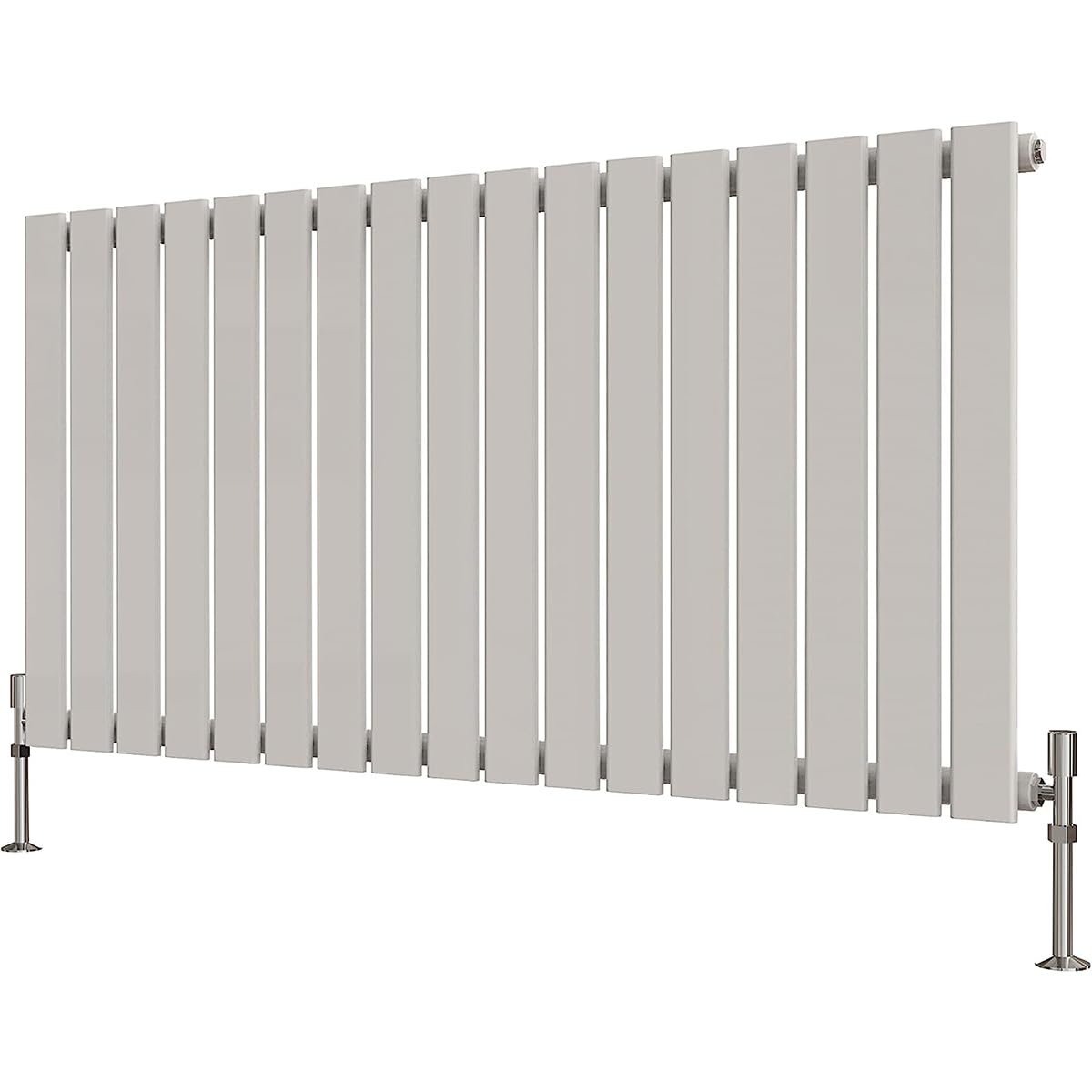 Radbliss Horizontal Flat Panel Radiator 600x1156mm White Single Design RAD Central Heating