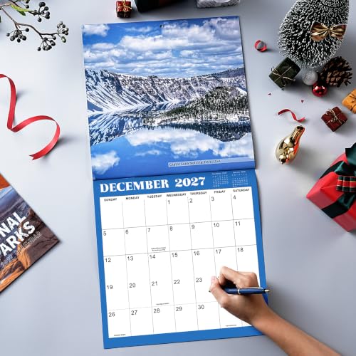 Image of 2027 Calendar - 2027 Wall Calendar - 2027 National Parks Wall Calendar | Jan 2027 - Dec 2027, 12 inch x 24 inch (Open), Thick & Sturdy Paper, Beautiful National Parks