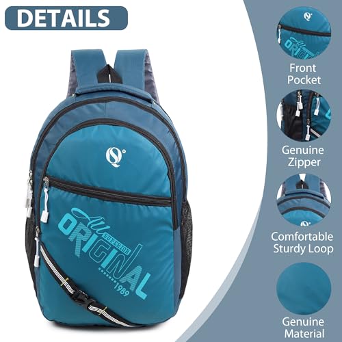 Image of Original Stylish 10L Lightweight Laptop Backpack for Office, College & Travel - Water-Resistant School Bag with Adjustable Shoulder Straps, Breathable Mesh Back Panel, Front Utility Pocket
