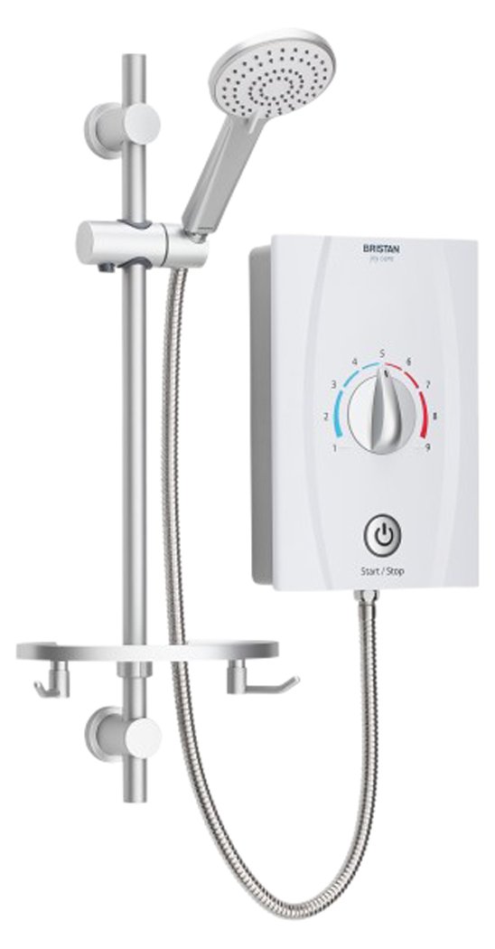 Bristan JOYTHC95 W 9.5 kW Joy Care Electric Shower - White [Energy Class A]