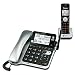 AT&T CL84102 DECT 6.0 Expandable Corded/Cordless Phone with Answering System and Caller ID/Call Waiting, Black, 1 Corded and 1 Cordless Handset