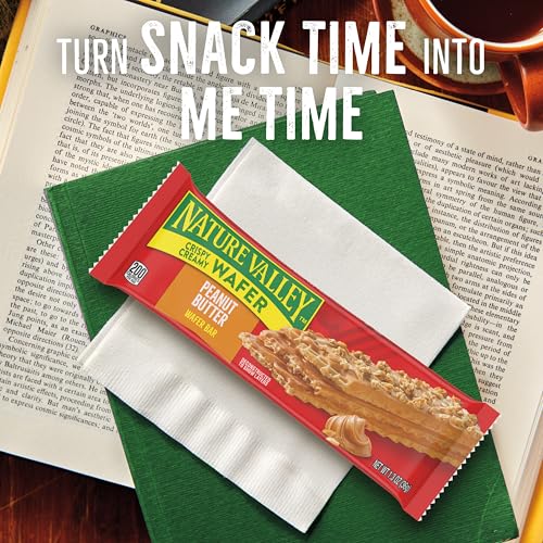 Image of Nature Valley Crispy Creamy Wafer Bars, Peanut Butter, 4g Protein, 5 Bars, 6.5 oz (Pack of 6)