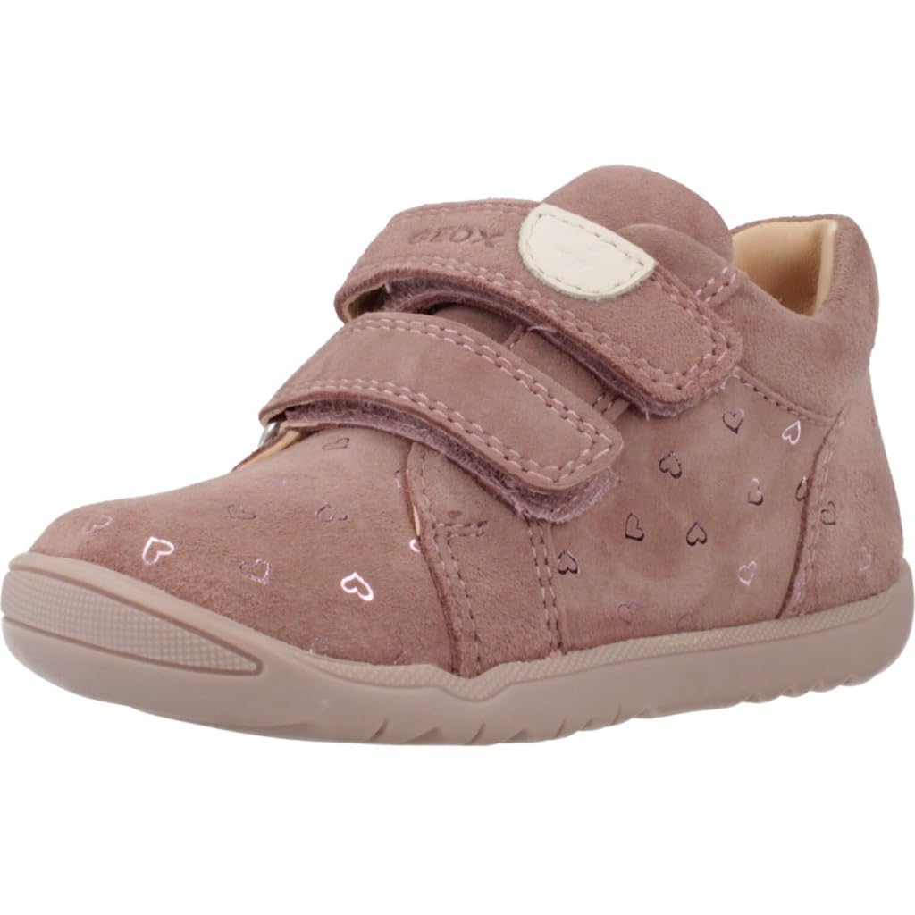 Geox Baby B Macchia Girl First Steps Rose, 19 EU