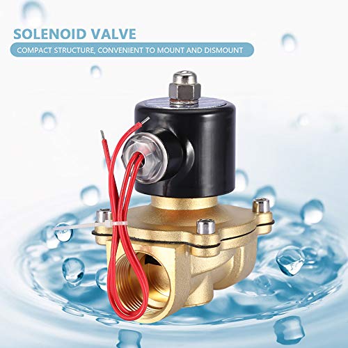 Électrovanne laiton 1 pouce DN25 normalement fermée 220V bidirectionnelle - 4