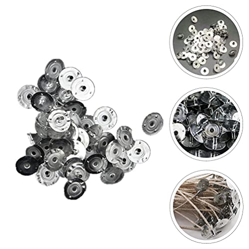 400 bases metálicas para mechas de vela EXCEART miniatura 4