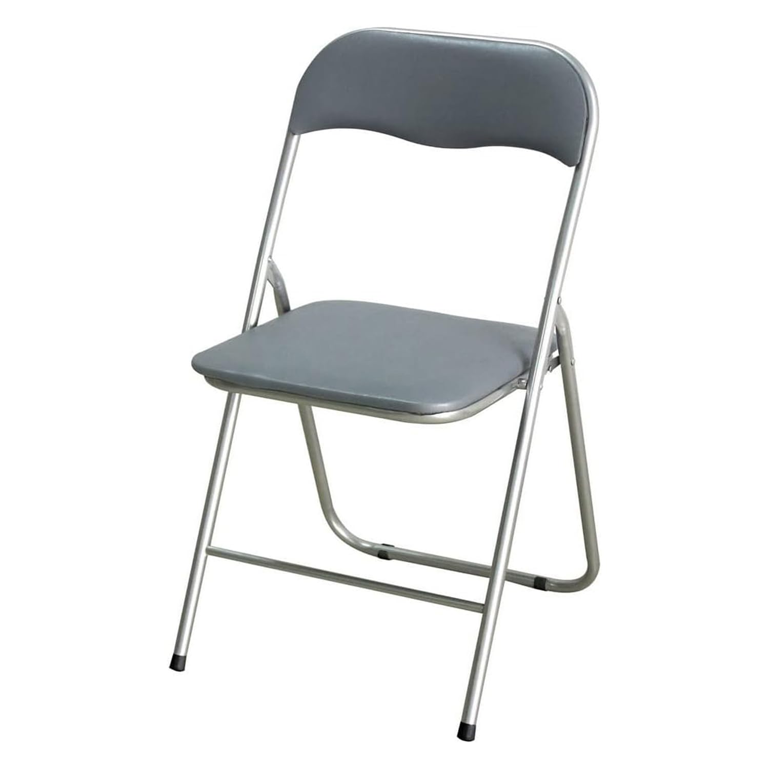 BigBuy Home ‎S2209714 Silla Acolchado Plegable, Gris, 44.5cm x 44cm x 79cm
