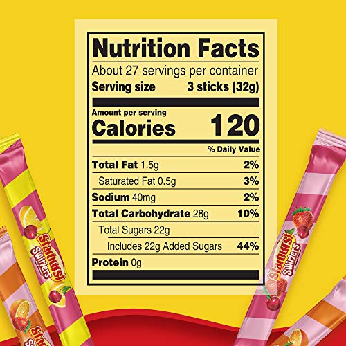 STARBURST Swirlers Sticks Chewy Candy, Share Size, 2.96 oz. Bag (Pack of 10) - Thumbnail 6