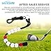 MUXSAM 1 Piece Golf Beads Score Counter with Clip (Red), Golf Stroke Score Count Keeper Putting Score Counter for Referee Caddy Golfer