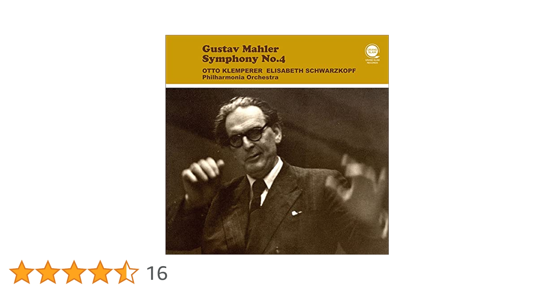 CD オットー・クレンペラー, フィル マーラー 交響曲 第4番 TOGE15045 EMI CLASSICS /00110 Amazon.co.jp: マーラー:交響曲第4番: Music