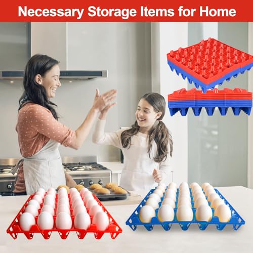 Boîtes à œufs empilables x8 en plastique | Rangement 240 pièces éleveur