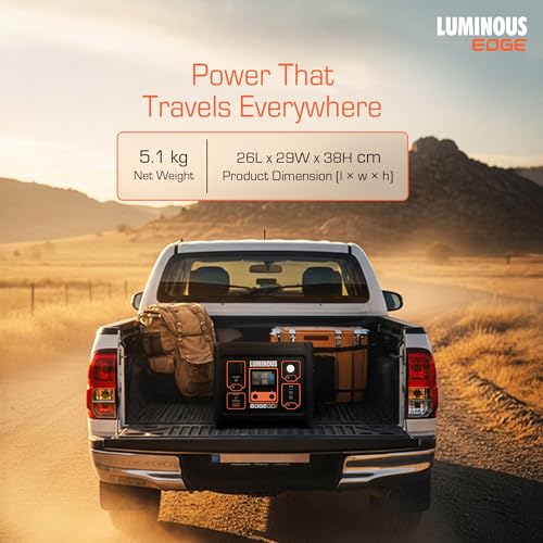 Image of Luminous Edge GO P700 Portable Power Station | 500W Output | 288 Wh | Fast Charging | Powers Multiple Devices | For Campers, Outdoor Shoot, Travel, Outdoor Parties, & Home Back-up | 5 Year Warranty