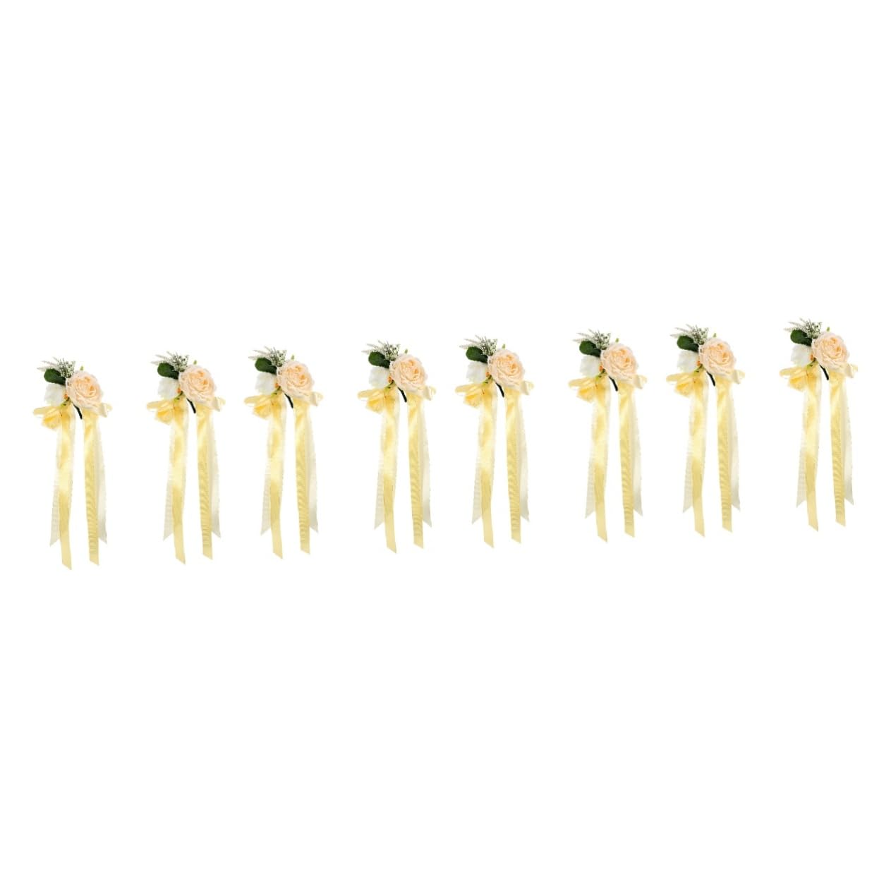 8stücke Hochzeitsauto Dekoration Kunstblumen Für Rückspiegel Lifelike Blumenornament Für Hochzeitsfahrzeuge Elegante Und Realistische Auto Accessoires Immer Frisch Und