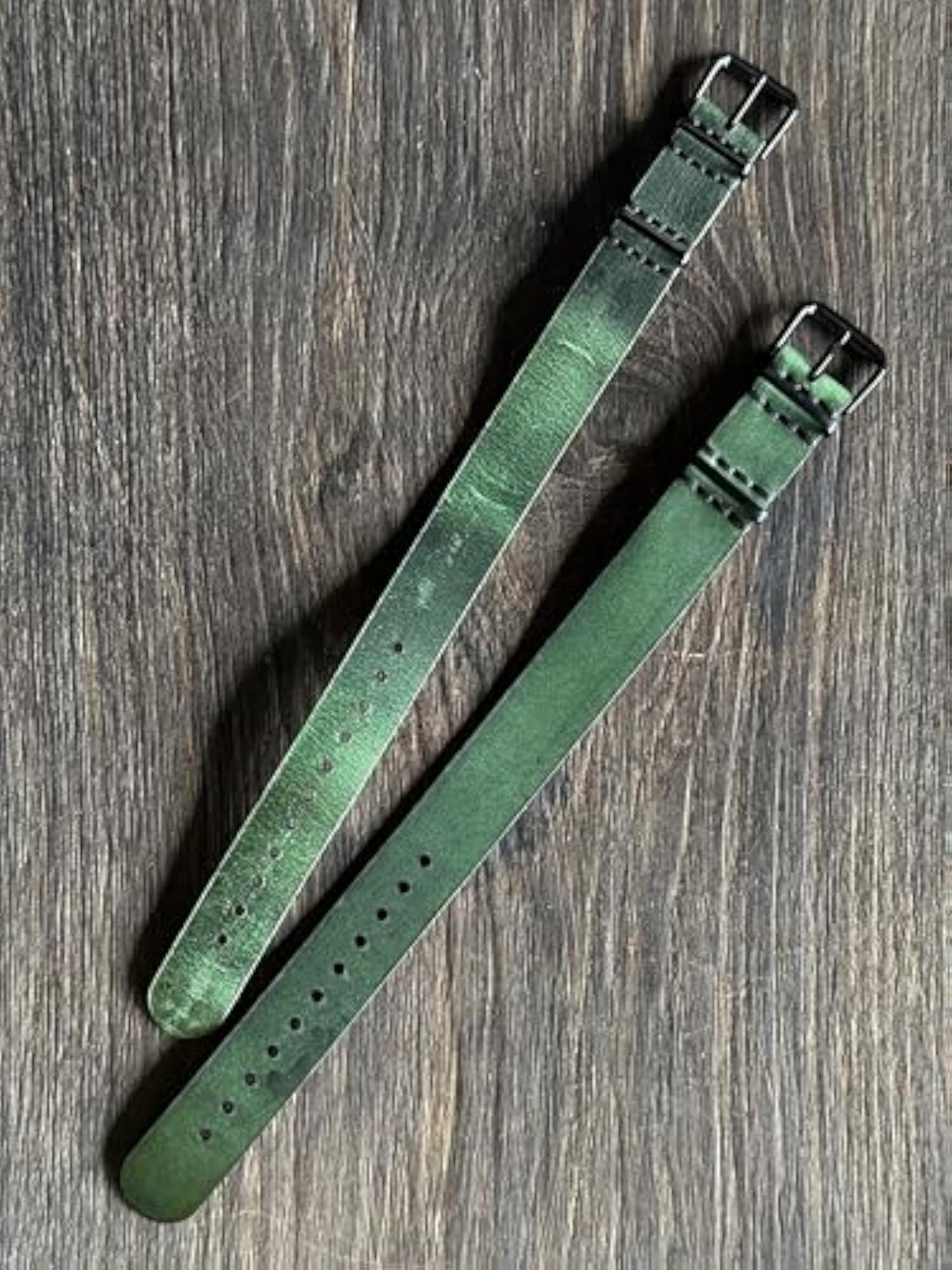 Vintage Military Style Leather Band Strap for Watches